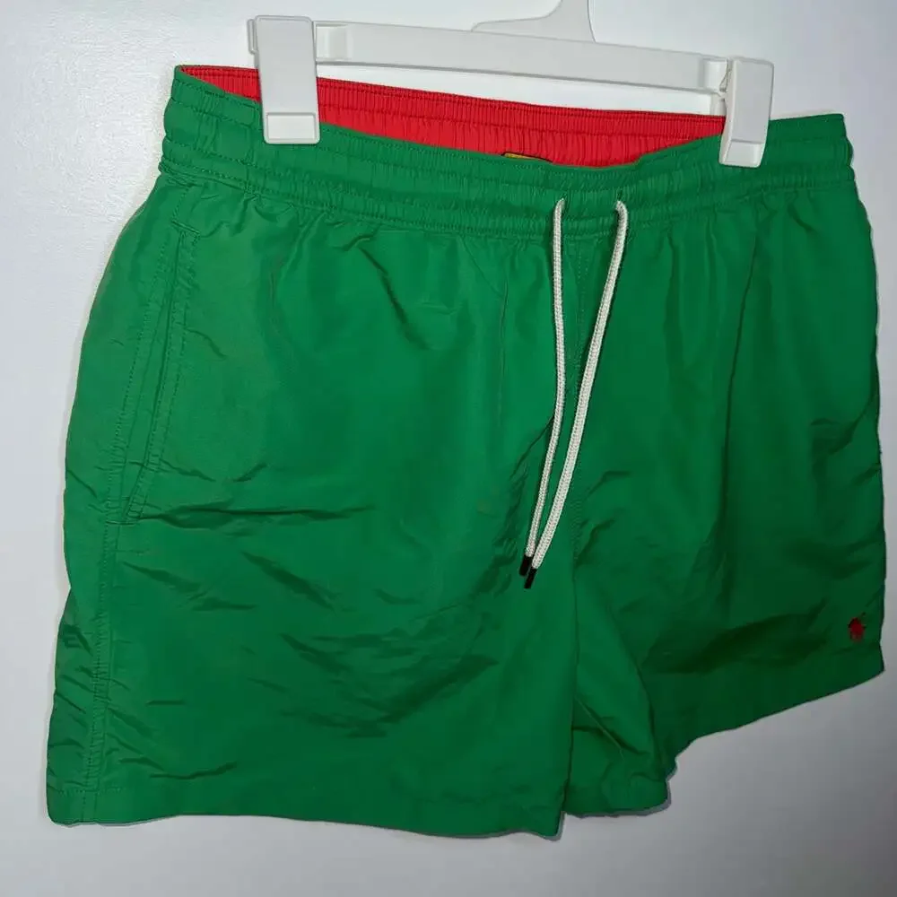 Polo Ralph Lauren Traveler Solid Green Swim Shorts XL Like New